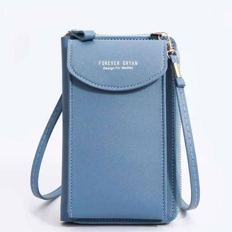 Elegance On-the-Go – Luxe PU Leather Crossbody Shoulder Bag with Phone & Card Organizer