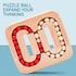 Wooden Puzzle Ball Toys Luban Lock for Children Educational Early Education Rolling Magical Bean Cube Balls