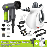 CleanPro Pressurized Handheld Steam Cleaner & Rechargeable Spin Scrubber – Powerful, Portable Cleaning for Every Surface