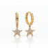 18K Gold Plated Huggie Earrings