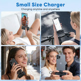 Cargador Portátil Banco De Energía Para Iphone Android Con Pantalla LED 5000Mah Mini Cargador Rápido Paquete De Batería Compatible Con Iphone 15/14/13/12