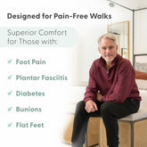 Innovative Orthopedic Slippers for Men - Ideal for Plantar Fasciitis, Foot & Heel Pain Relief. Arch Support Slippers, Cushioning Ergonomic Sole & Extended Widths - Asheville