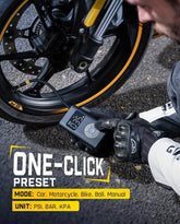 TireMaster Portable Tire Inflator – Smart ON/OFF Hose Design for Effortless Inflation Anywhere