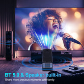 4K Native 1080P Android 11 Projector 390ANSI HY320 Dual Wifi6 BT5.0 Cinema Outdoor Portable Projetor Upgrated HY320