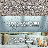 Purina  Free and Clean Clumping Cat Litter, Unscented, 20 Lb Jug
