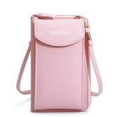 Elegance On-the-Go – Luxe PU Leather Crossbody Shoulder Bag with Phone & Card Organizer
