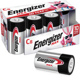MAX C Batteries (8-Pack), C Cell Alkaline Batteries
