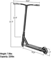 Pro Scooters Trick Scooter - Freestyle 110Mm Aluminium Core Wheels & ABEC-9 Stunt Scooters for Kids 8 Years and up Entry Level Scooter for Beginner Boys Girls Teens Adults