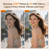 4K 56MP Digital Camera for Photography and YouTube with 32GB SD Card