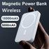 10000Mah Power Bank Magnetic Battery Pack Wireless Charger