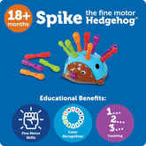 Spike the Fine Motor Hedgehog - Toddler Learning Toys, Fine Motor and Sensory Toys for Kids Ages 18+ Months, Montessori Toys