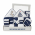 Baby Hooded Towels Navy Nautical