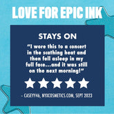 NYX PROFESSIONAL MAKEUP Epic Ink Liner, Waterproof Liquid Eyeliner - Black, Vegan Formula