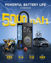 TireMaster Portable Tire Inflator – Smart ON/OFF Hose Design for Effortless Inflation Anywhere