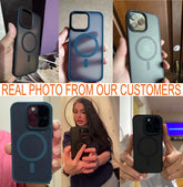 For Iphone 17 16 15 14 13 12 Pro Max Air Frost Case Mag Safe Shockproof Cover
