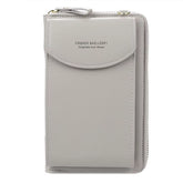 Elegance On-the-Go – Luxe PU Leather Crossbody Shoulder Bag with Phone & Card Organizer