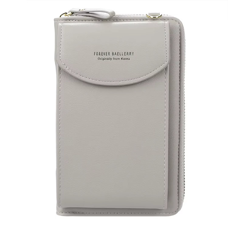 Elegance On-the-Go – Luxe PU Leather Crossbody Shoulder Bag with Phone & Card Organizer