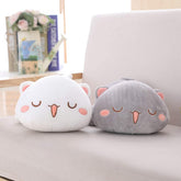 Cat Stuffed Animals, Soft Cat Plush Pillow Kitten Stuffed Animal Toy Gifts for Kids (Grey round Eyes, 19.6")