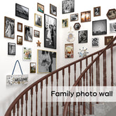 12 Pack 3.5X5 Black Picture Frame Bulk Set for Desktop Display or Wall Mounting